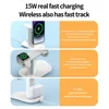 Chargers Magnetic Super Fast Wireless Charging Station 3 in 1 MagSafe Charger Stand for iPhone 14/13/12 Pro Watch 8 7 6 Series Airpods