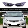 Car Head Lamp For Hyundai Elantra LED Headlight Assembly 11-16 Dynamic Streamer Turn Signal DRL Daytime Running Light Auto Parts