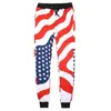 Fashion Men/Women American Flag Print Tracksuits Crewneck SweatshirtPants 2pcs Pullovers joggers set Plus S-XXL R2393 240111