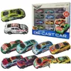 Diecast Model Cars PL Back Racing 10st Die Cast Race Vehicles 3 Inch Lightweight Metal Color As Random Drop Leverans Toys Gifts DH5VV