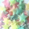 Stickers muraux 100pcs enfants chambre fluorescente lueur dans les étoiles sombres autocollant lumineux couleur # 50