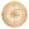 Table Mats 12Pcs European Style PVC Insulated Soft Round 38 X 38cm / 15 15in For Party Daily Use Events Family Gathering