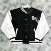 Nowe męskie kurtki marka mody męska kurtka dla kobiet vintage luźne długie rękaw zielone baseball mężczyzna Hip Hop Autumn Varsity swobodne ciepłe odzież bombowca tops s-xl