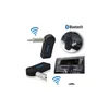 Bluetooth Car Kit Fashion 3.5Mm A2Dp Wireless Aux O Music Receiver Adapter Hands With Mic For Phone Mp3 Retail Drop Delivery Mobiles Dhsv9