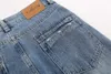 Винтажные потертые джинсы Y2k, мужские трендовые свободные брюки прямого кроя большого размера