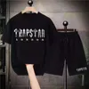 List Trapstar Printing T-shirts Ustaw bawełniany garnitur do potu szorty dresowe 2-części