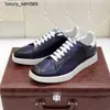 Berluti Zapatillas de deporte de cuero para hombre Top Berluti New Mens Scritto Zapatillas bajas estampadas Piel de becerro Zapatos casuales con cordones lavados a mano Rj