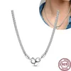 Hangers Hot selling 925 Sterling Zilver Klassieke Eeuwige Liefde Slang Originele dameslogo Kralen Ketting Mode DIY Charm Sieraden