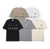 Camisetas masculinas Polos Novo verão FOG double-track T-shirts nicho marca americana casal solto puro algodão manga curta camiseta para homens e mulheres 4413ess