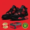 With Box 4 4s basketball shoes for mens womens Bred Military Black Cats Red Thunder University Blue Sail men women trainers sneakers