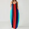 Casual Dresses Summer Women 2024 O-neck Flower Print Sleeveless Plus Size Pullover Long Evening Dress Formal Occasion