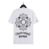 Moda CH Roupas Designer Tees Luxo Casual Tshirt 2023ss Heart Cro Sex Records Graffiti Limited Sânscrito Manga Curta Preço Homens Mulheres T-shirt para Venda 703