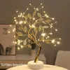 1pc LED branches lumières d'arbre, USB et piles 2 modes, interrupteur tactile, lumières d'arbre en fil de cuivre, décoration extérieure et intérieure, lumières de table de fête de Noël