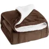 Couverture en laine pour garder au chaud, literie d'hiver, double face, grande housse de couette en duvet, literie de camping double couche, 240111