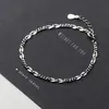 Armband modian ny ankomst 925 sterling silver minimalism vridarmband för kvinnor trendiga länkkedja armband korea stil fina smycken
