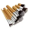 Borstar 11 PCS Professionella sminkborstar Kosmetika Uppsättning borstar för smink Rea Beauty Kabuki Brush Tech Tart Make Up Brush