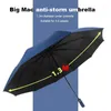 Guarda-chuvas chuva 130cm dobrável homens fortes 3 mulheres grande viagem tempestade à prova de vento paraguas tamanho para grande família guarda-chuva dobrável