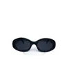 Projektanci okulary przeciwsłoneczne CE L40194 Triumfal Arch Sunglasses Oval Full Plate Cat's Oko oko oka Kobiece FDSE