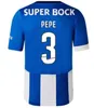 23/24 Portugal Football Club Camiseta manga corta CAMPEOES PEPE SERVIO OLIVEIRA MEHDI LUIS DIAZ MATHEUS Porto Versión jugador de entrenamiento Camiseta de fútbol hombre Conjunto