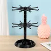 Two Tier Counter Top Spinner Display Stand Jewelry Rotating Ring Display Holder Necklace Keychain Pendants Organizer 240110