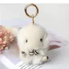 Echte echte nertsbont Hamster muis speelgoed pop pompom bal tas charme sleutelhanger hanger Keyring250i