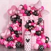 Altri articoli per feste per eventi 1 set Rosa rossa rosa a pois Bowknot Palloncino Ghirlanda Arco Set Principessa per ragazze Compleanno Doccia Matrimonio Decorazione di San Valentinovaiduryd