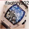 Jf RichdsMers Watch Factory Superclone 95 RM 010 Automation Rose Gold Rear Diamond Wrist