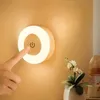 1pc LED-aanraaknachtlampje, slaapkamer decoratief licht, dimbaar, geschikt voor gangpad, slaapkamer, wasruimte, woonkamer, kledingkast, kast (warm licht / wit licht)