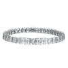 Passar no teste masculino feminino pulseira de diamante 925 prata esterlina 17 cm 18 cm 34CT piscando moissanite tênis pulseiras correntes para amigo para festa de casamento belo presente