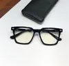 Neue Modedesign Retro-Männer optische Brille 8142 quadratischer Acetat-Plankenrahmen einfacher und beliebter Stil mit Lederetui, klarer Linse, Top-Qualität