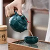 Teaware Sets Kungfu Tea Set Incense Burner Gift Box Ceremony One Pot Four Cups Can Sandalwood Stove Chinese Ceramic Portable In Car Cup Bar