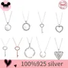 Colliers offre spéciale 100% en argent Sterling 925, boîte à casserole originale, collier pour femmes, tempérament de luxe, bijoux à bricoler soi-même, cadeau de mariage