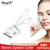 Borstar CKEYIN Electric Eyelash Curler Snabbt uppvärmning Eyelash Curling Roller långvarig naturlig makeupverktyg Laddningsbara 2 Temperaturer