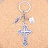 20pcs Fashion DIY Keychain jesus cross book holy bible Pendants Men Jewelry Car Key Chain Souvenir For Gift 240110