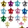 Balões de festa 10 polegadas Fivepointed Star Foil Cor Sólida 14 Cores Bebê Chuveiro Casamento Crianças Aniversário Decorações Drop Delivery Dhxlq