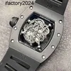 Jf RichdsMers Watch Factory Superclone multifunción de lujo para hombre Relojes mecánicos Reloj de pulsera Negocios Ocio Rm055 Negro 294v