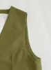 Willshela женский модный однобортный жилет винтажный жилет без рукавов с v-образным вырезом женские шикарные женские топы на бретелях 240111