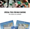 المعدات 10 أجهزة كمبيوتر نحت أدوات نقش سكين أسفل القطع فن Burin Set Graver Kit Jewel Mork