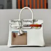 Insgesamt handgefertigte Tragetaschen, 30 cm, Swift-Rindsleder, mit Fransen, speziell angepasster Stil, Taschentasche, luxuriöse Designer-Handtasche, klassische große Kapazität, 10A-Spiegelqualität