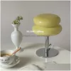 Other Home Decor Aron Glass Table Lamp Egg Tart Desk Light Bedroom Living Room Atmosphere Lamps Night Girl Bedside Drop Delivery Gard Dh4Mv