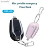 Cell Phone Power Banks Portable Mini Power Bank Keychain Emergency Mobile Phone Small Backup Charger Pod Powerbank for Android and Iphone 1500mah PowerL240111