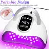 300W Professionele Nageldroger Lamp Voor Manicure Krachtige UV Gel 66 LEDs Automatische Sensing Polish Drogen 240111