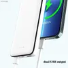 Banki zasilające z telefonu komórkowego Bank Power Bank 10000MAH Szybkie ładowanie PowerBank Portable Type-C ładowarka USB Zewnętrzna zapasowa bateria dla iPhone'a 13 14 SamSungl240111