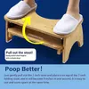 Other Bath Toilet Supplies Bamboo Toilet Step Anti Slip Layer Toilet For Adults Adjustable Height Bathroom Toilet Potty Stool Bathroom Step home supplies YQ240111