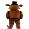 2019 Wysokiej jakości pięć nocy w FREDDY's FNAF Freddy Fazbear Mascot Costume Cartoon Mascot Custom 2515
