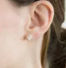 Boucles d'oreilles DIWENFU 925 en argent Sterling pierre de lune bijoux boucle d'oreille pour les femmes bohême ronde fête Aros Mujer Oreja fille