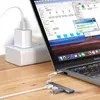 Mini USB Type C Hub 4 Poort Adapter USB3.1Multi Splitter 4in1 Docking Station UltraSlim SuperSpeed Aluminium Voor Computer Laptop PC