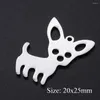 Charms 5pcs/lot 316 Stainless Steel Cokey Dog Charm Pendants Wholesale Accept OEM Order Jewelry Making Bracelets