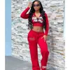 Trendy Street Tracksuits Womens Skull Love Print Two Piece Set Basic Zipper Jacket Cardigan High Waist Straight Leg Pants For Women 2024