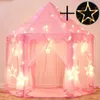 Children Tent Toy Ball Pool Girl Princess Pink Castle Tents Small Playhouses For Kids Portable Baby Outdoor Play Tent Ball Pit 240110